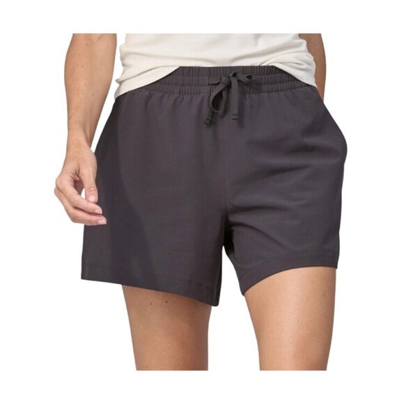 Patagonia 5” Fleetwith shorts ink black neutral zippered back pockets pull on S - Picture 1 of 9